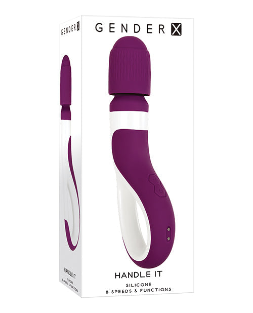 Gender X Gender X Handle It Wand - Purple/White
