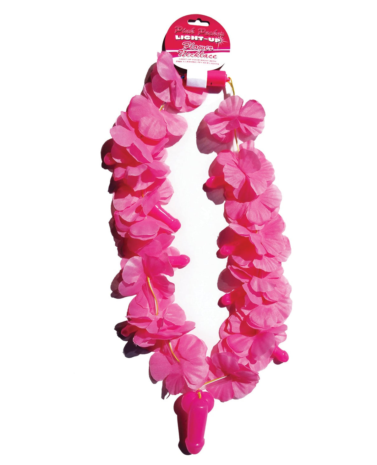Hott Products Light Up Flower Pecker Necklace - Pink