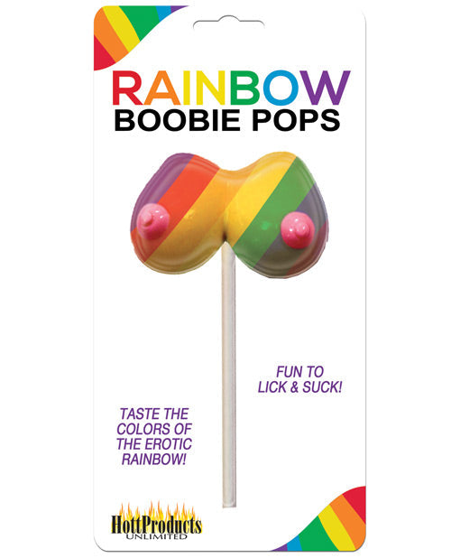 Hott Products Rainbow Boobie Pops - Rainbow