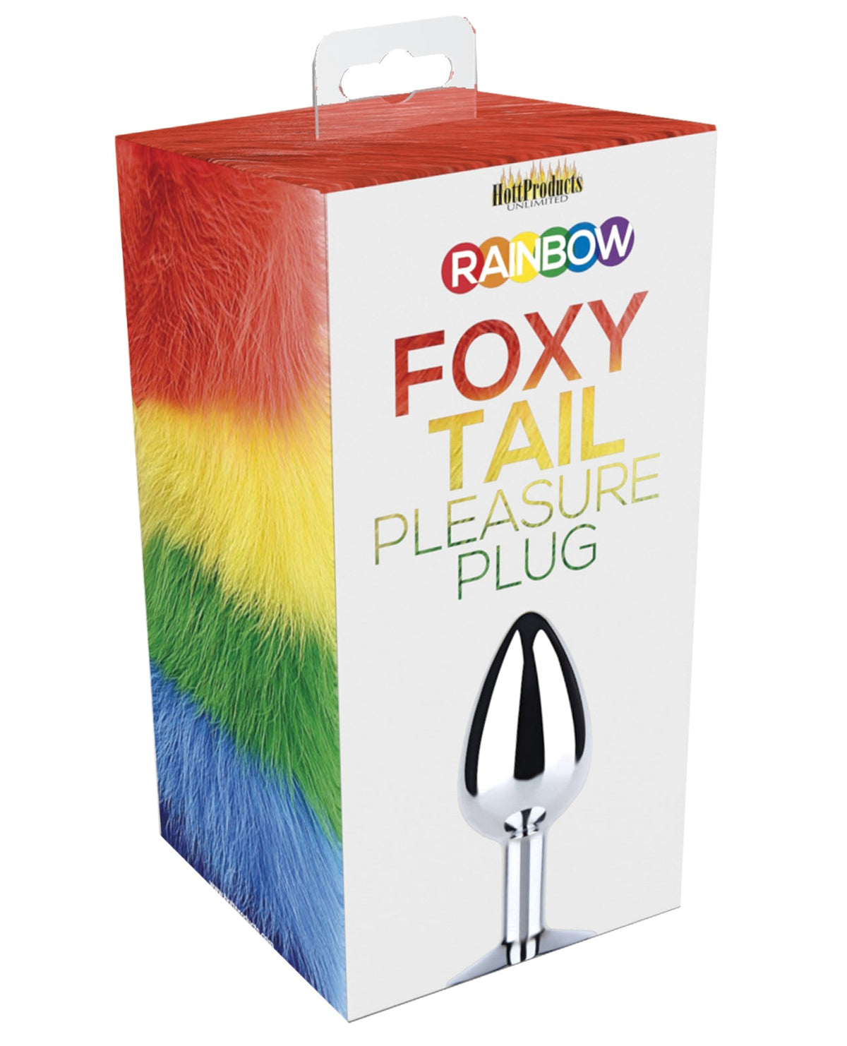 Rainbow Rainbow Foxy Tail Butt Plug