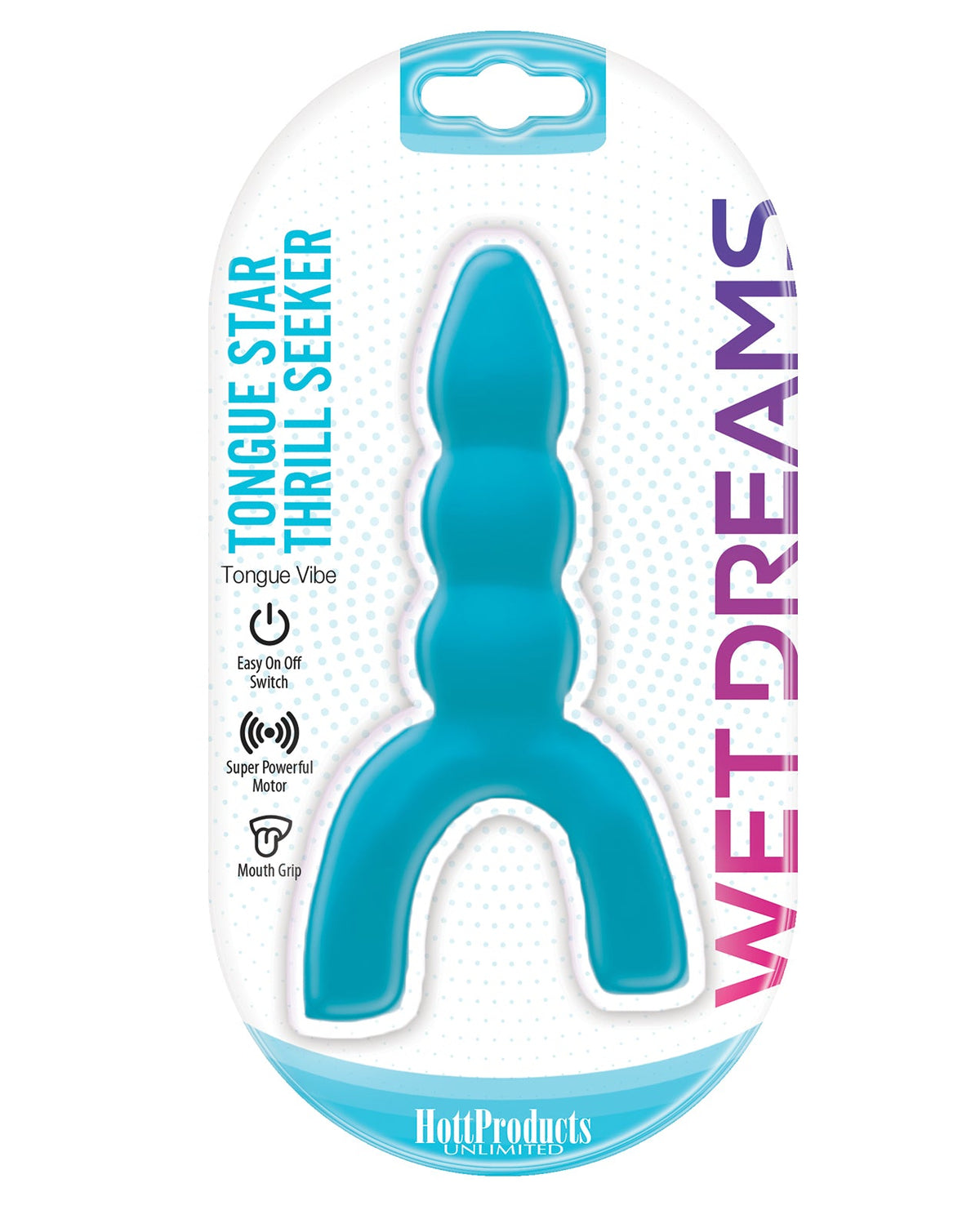 Wet Dreams Wet Dreams Tongue Star Thrill Seeker Vibe - Blue