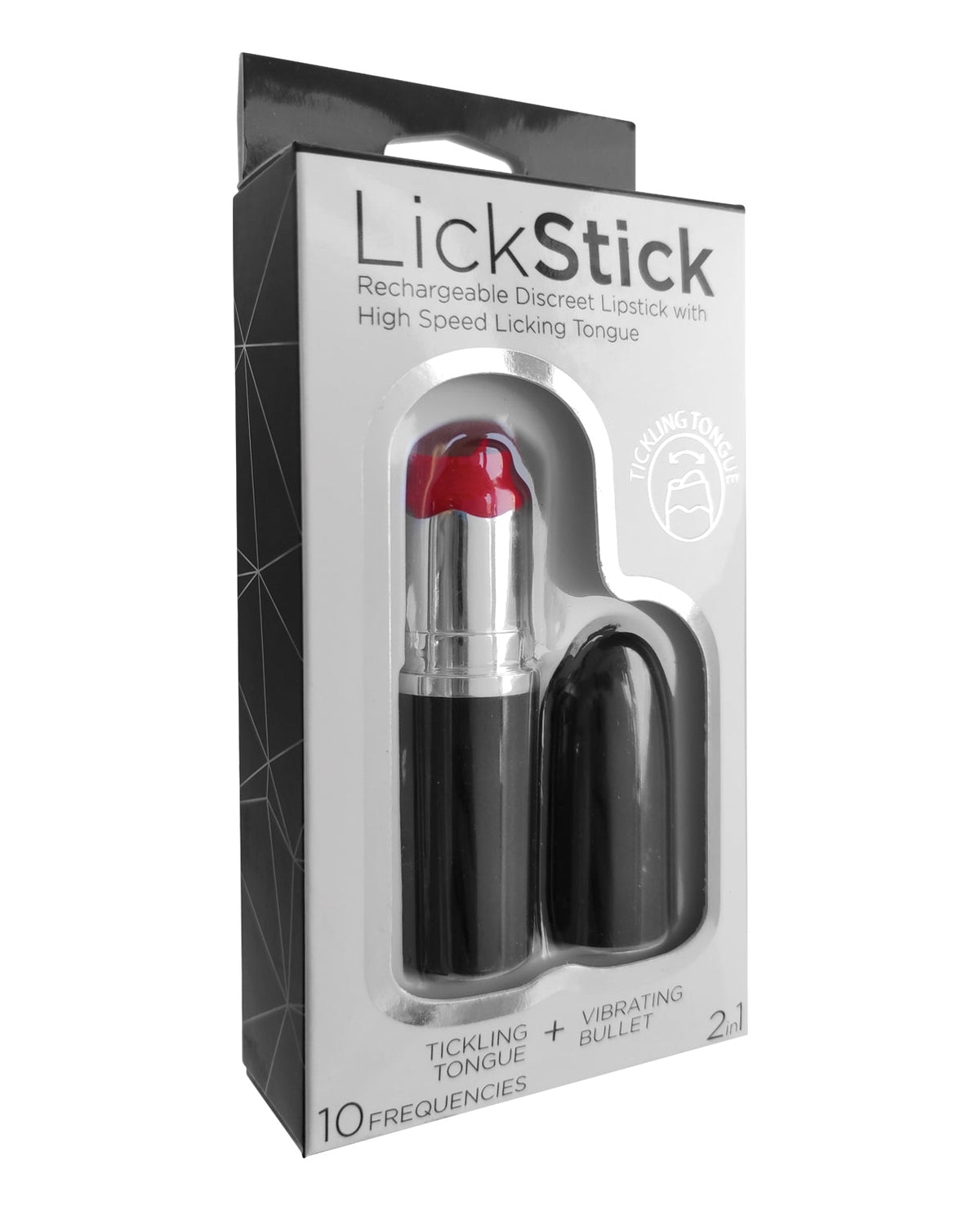 Lick Stick Lick Stick Rechargeable Discreet Lipstick Bullet w/High Speed Licking Tongue