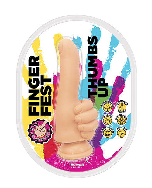 Finger Fest Finger Fest Thumbs Up Dildo - Flesh