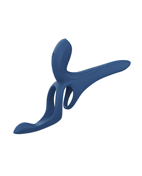 Honey Play Box Pleasure Pivot App-Controlled Couples Vibrators - Navy Blue