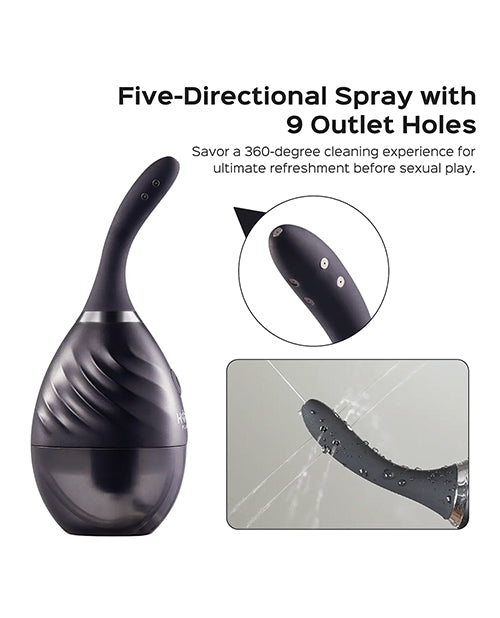 Honey Play Box Bulby Auto Spray Anal Douche System - Black