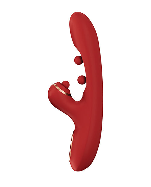 Honey Play Box Tickler Wiggling G-Spot Vibrator & Tapping Clitoral Stimulator - Red
