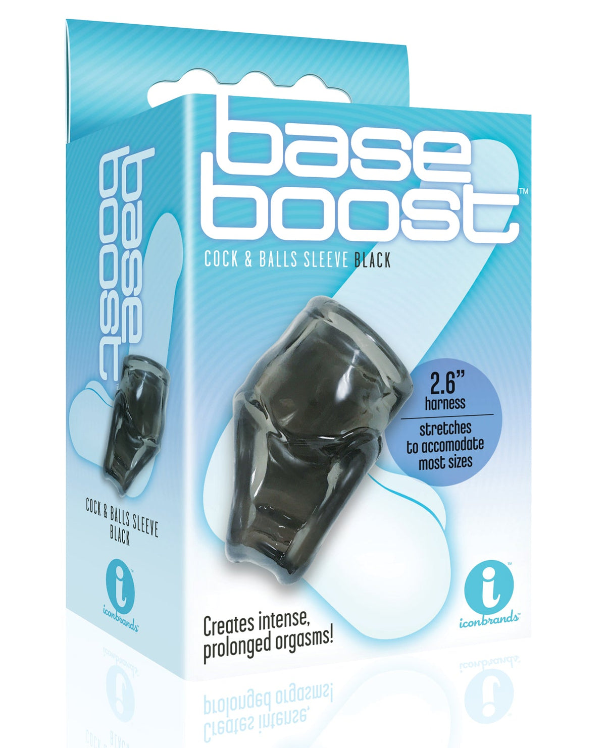 The 9s The 9's Base Boost Cock & Balls Sleeve - Black