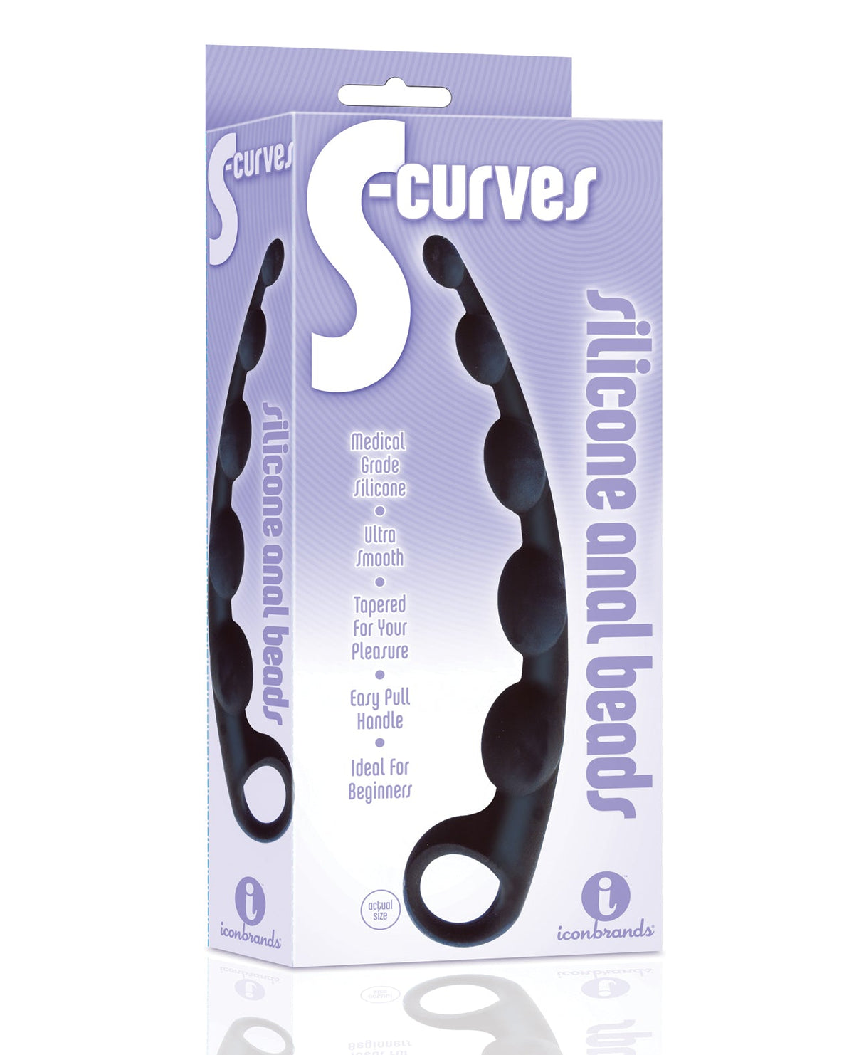 The 9s The 9's S-Curved Silicone Anal Beads