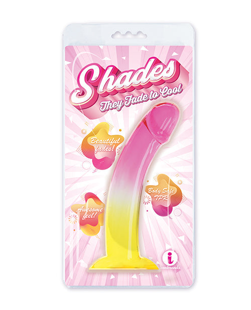 Shades Shades Jelly TPR Gradient Dong Large - Pink/Yellow