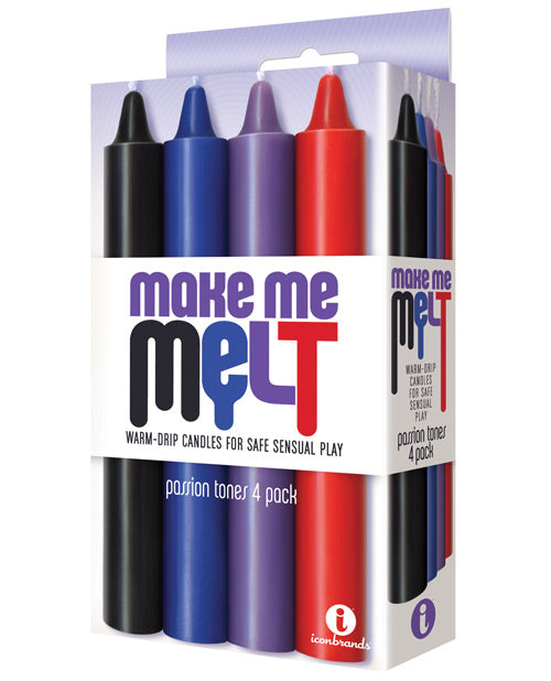 The 9s The 9's Make Me Melt Sensual Warm Drip Candles - Passion Tones Pack of 4