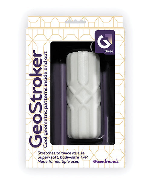 GeoStroker GeoStroker Three 5" Ultra-Soft TPR Stroker - White
