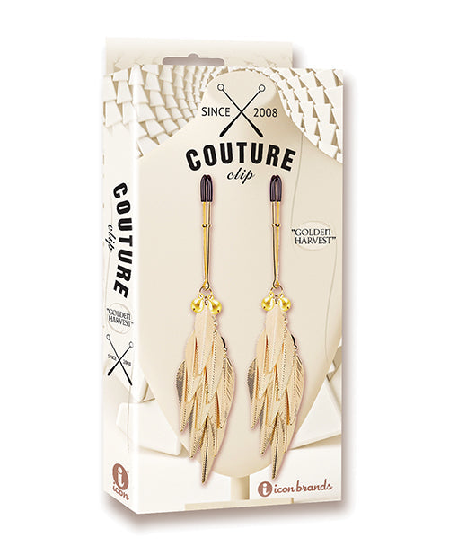 Couture Clips Couture Clips Luxury Nipple Clamps - Golden Harvest