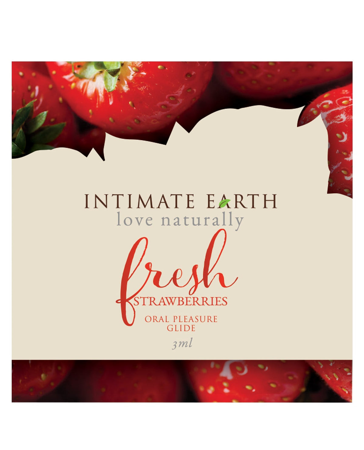 Intimate Earth Intimate Earth Lubricant Foil - 3 ml Fresh Strawberries