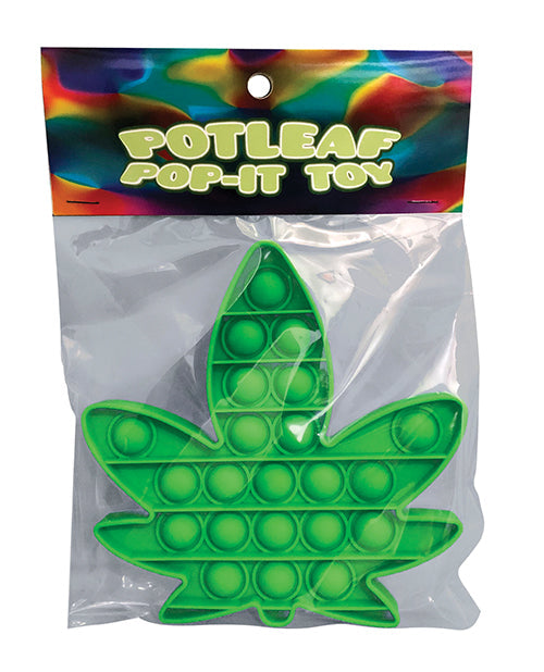 Kheper Pot Leaf Pop It Fidget Toy - Green