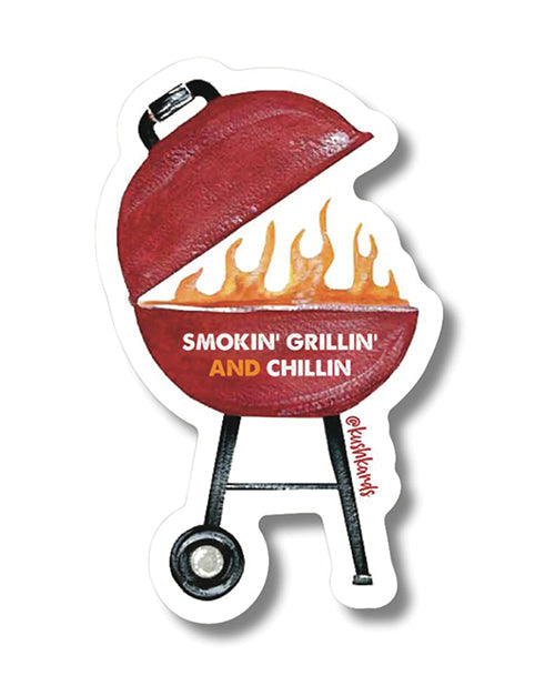 Kush Kards Grillin Chillin Sticker - Pack of 3