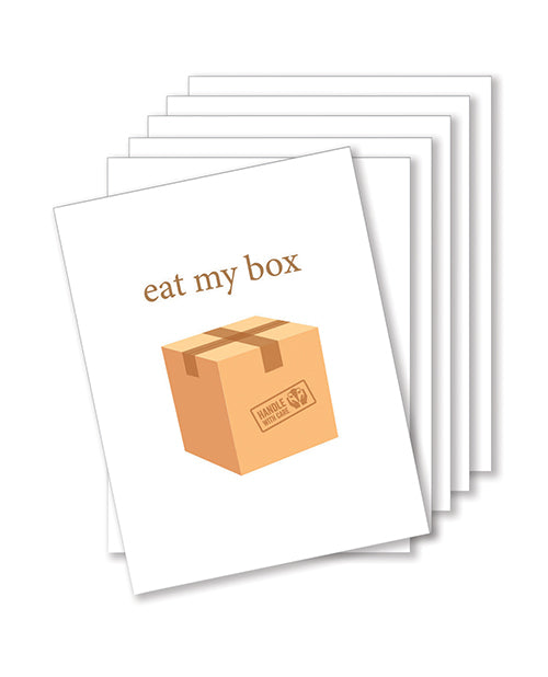 Kush Kards Eat My Box Naughty Greeting Card - Pack Of 6