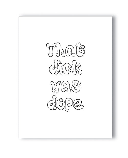 Kush Kards Dope Dick Naughty Greeting Card