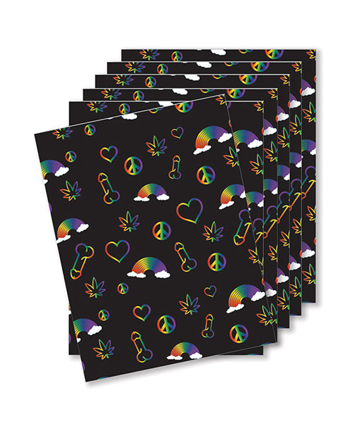 Kush Kards Rainbow Penis Naughty Greeting Card - Pack Of 6