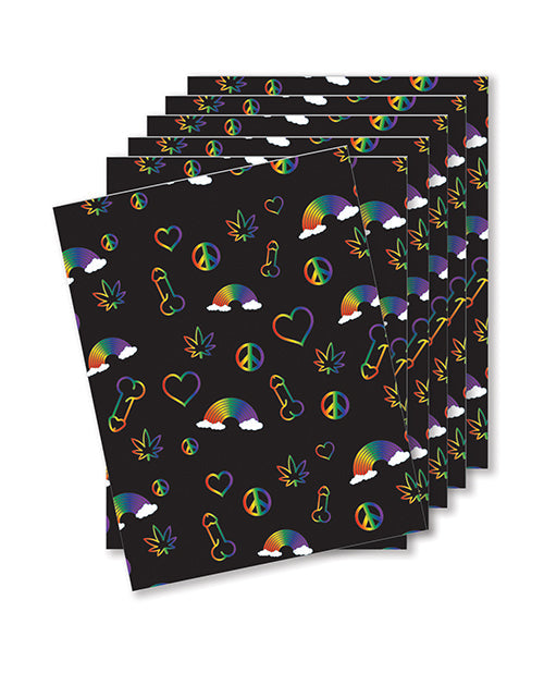 Kush Kards Rainbow Penis Naughty Greeting Card - Pack Of 6