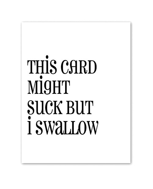 Kush Kards Suck VS Swallow Greeting Card