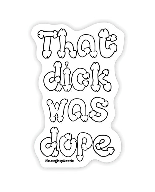 Kush Kards Dope Dick Naughty Sticker - Pack of 3
