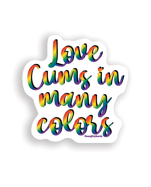 Kush Kards Love Cums Naughty Sticker - Pack of 3