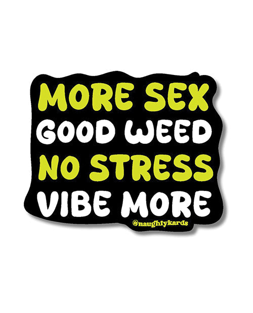 Kush Kards More Sex Sticker - Pack of 3