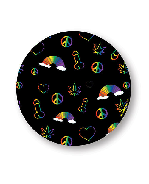 Kush Kards Rainbow Penis Naughty Sticker - Pack of 3