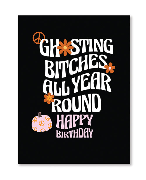 Kush Kards Halloween Ghosting Birthday Greeting Card w/Sticker