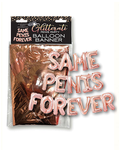 Candy Prints Glitterati Same Penis Forever Balloon Banner