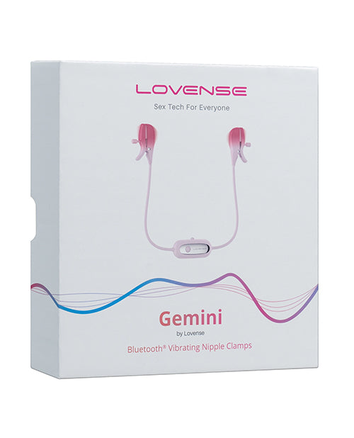 Lovense Lovense Gemini Vibrating Nipple Clamps - Pink