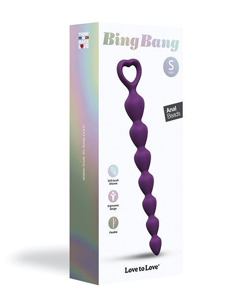 Love to Love Love to Love Bing Bang Anal Beads - Violet Small