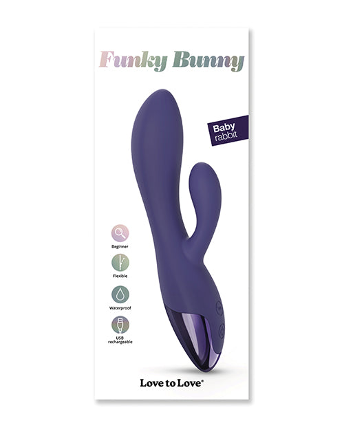 Love to Love Love to Love Funky Bunny Small Rabbit - Midnight Indigo