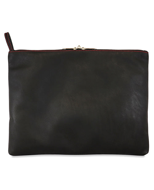 Sultra Leather Sultra Leather Toy Bag w/lockable Pullers & Inside Pockets - Black