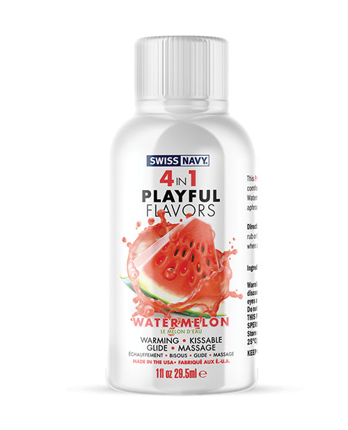Swiss Navy Swiss Navy 4 in 1 Playful Flavors Watermelon - 1 oz