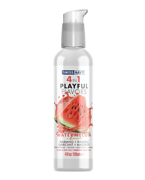 Swiss Navy Swiss Navy 4 in 1 Playful Flavors Watermelon - 4 oz