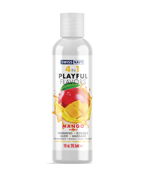 Swiss Navy Swiss Navy 4 in 1 Playful Flavors Mango - 1 oz
