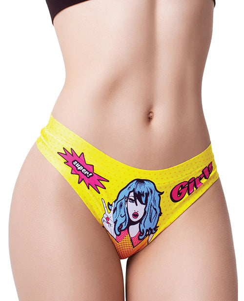 Mememe Mememe Comic Fans Printed Thong LG