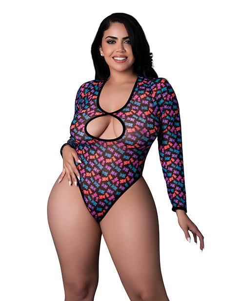 Exposed Hazy Dayz Gummy Bears Blacklight Reflective Teddy - Multi QN