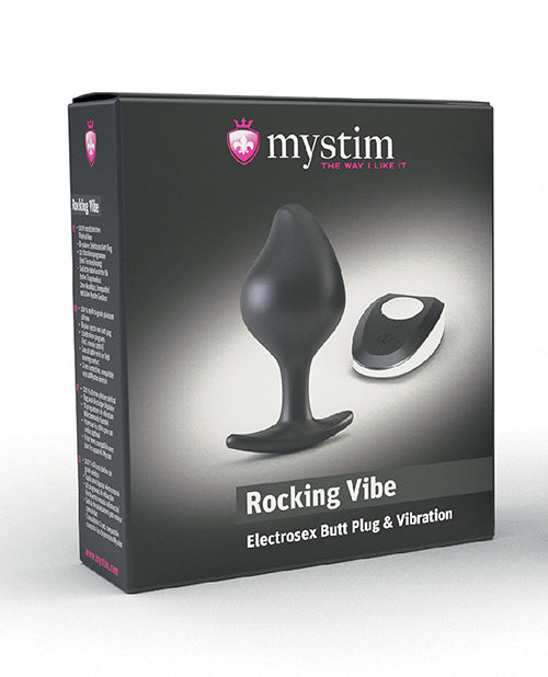 Mystim Mystim Rocking VIbe Silicone Buttplug Small - Black