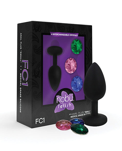 Nobu Nobu Fetish Small Silicone Plug w/Jewels - Black