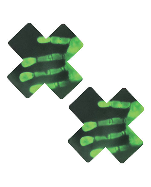 Neva Nude Neva Nude Temperature Reactive X Factor Pasties - Neon Green