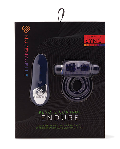 Nu Sensuelle Nu Sensuelle Endure Ultra Flex Remote Control Rechargeable Bullet Ring - Blue