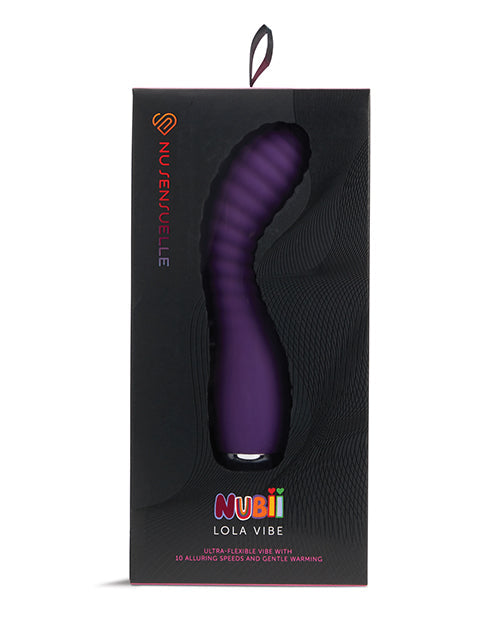 Nu Sensuelle Nu Sensuelle Lola Nubii Flexible Warming Vibe - Purple