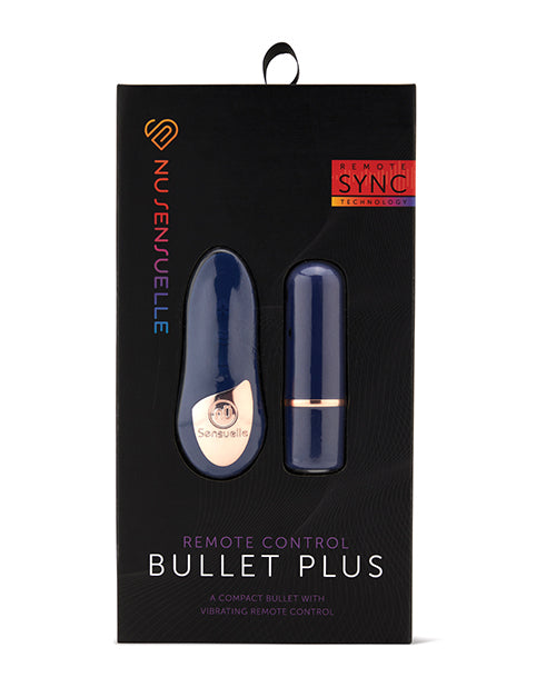 Nu Sensuelle Nu Sensuelle Remote Control Wireless Bullet Plus - Navy Blue
