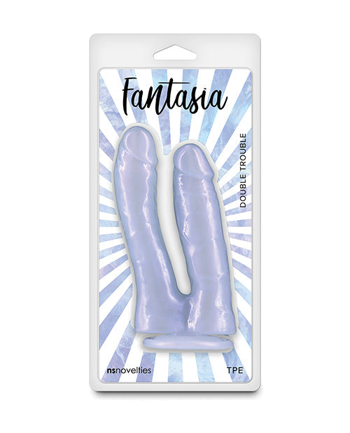 Fantasia Fantasia Double Trouble Dildo - Azure
