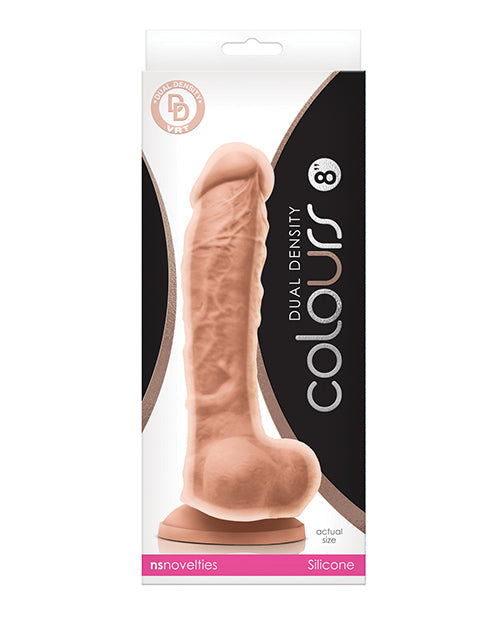 Colours Colours Dual Density 8" Dildo - White
