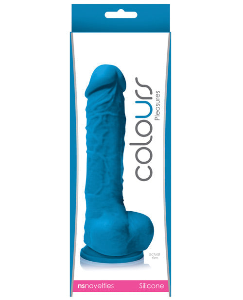 Colours Colours Pleasures 5" Dildo w/Suction Cup - Blue