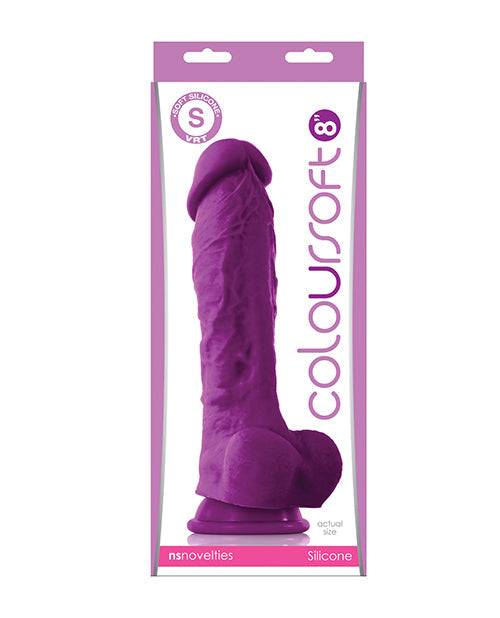 ColourSoft ColourSoft 8" Soft Dildo - Purple