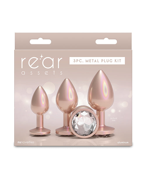 Rear Assets Rear Assets 3 pc Trainer Kit w/Clear Gem - Iridescent Champagne